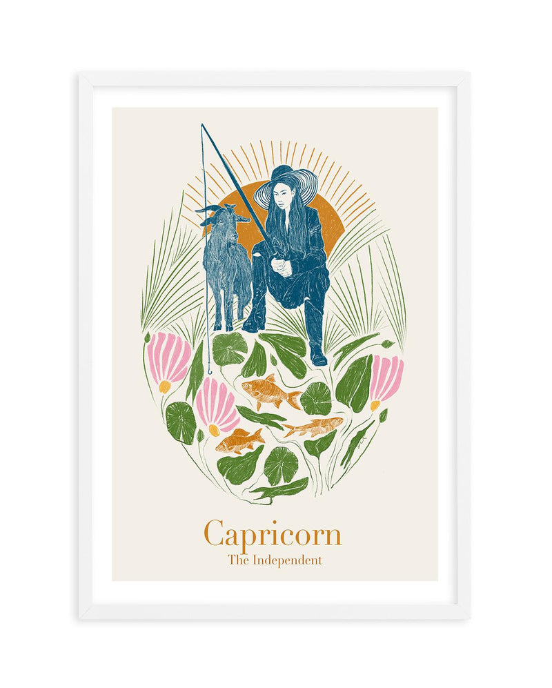 Capricorn By Jenny Liz Rome Art Print-PRINT-Olive et Oriel-Olive et Oriel-A5 | 5.8" x 8.3" | 14.8 x 21cm-White-With White Border-Buy-Australian-Art-Prints-Online-with-Olive-et-Oriel-Your-Artwork-Specialists-Austrailia-Decorate-With-Coastal-Photo-Wall-Art-Prints-From-Our-Beach-House-Artwork-Collection-Fine-Poster-and-Framed-Artwork