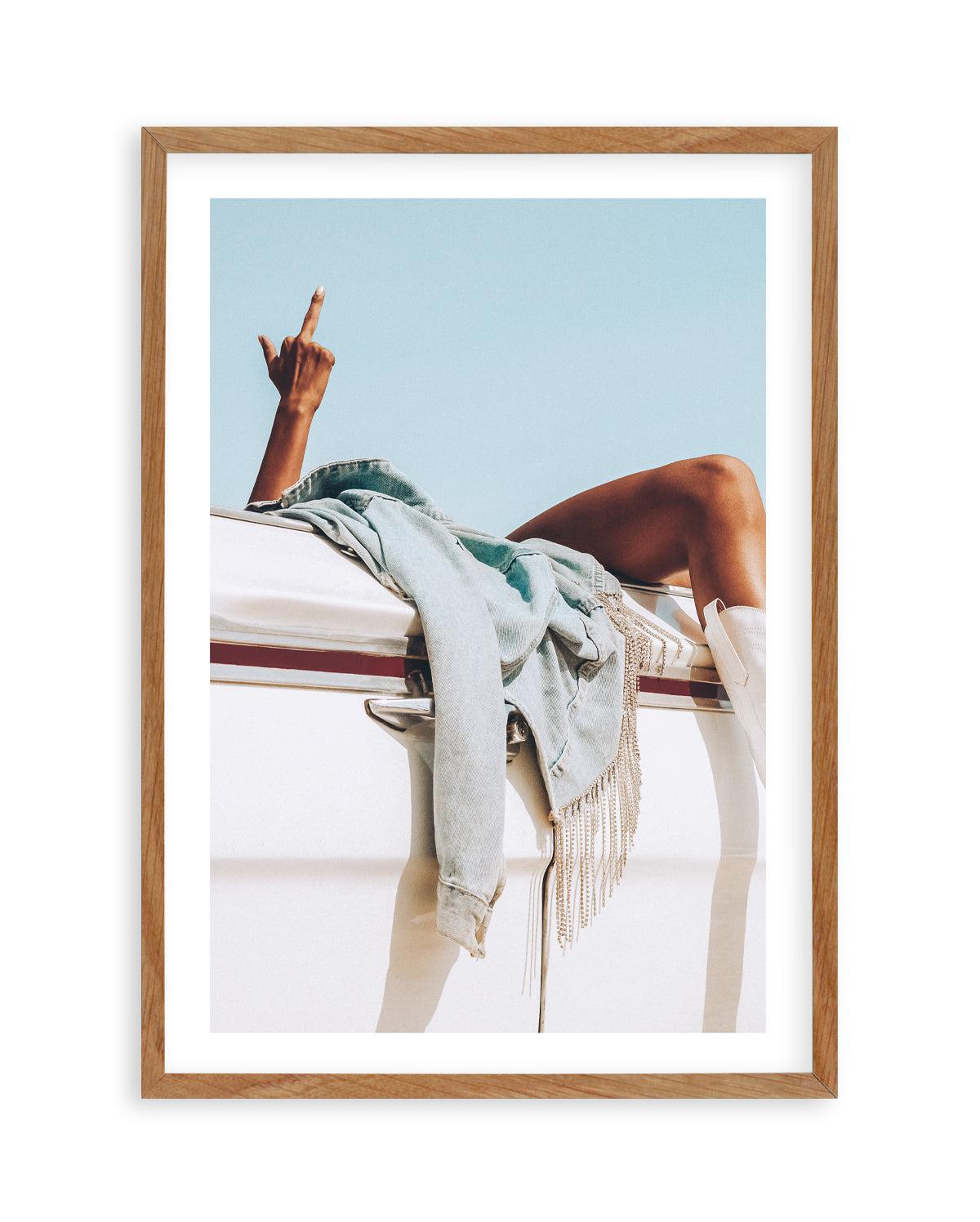 Care Free I I by Amy Hallam Art Print-PRINT-Olive et Oriel-Amy Hallam-50x70 cm | 19.6" x 27.5"-Walnut-With White Border-Buy-Australian-Art-Prints-Online-with-Olive-et-Oriel-Your-Artwork-Specialists-Austrailia-Decorate-With-Coastal-Photo-Wall-Art-Prints-From-Our-Beach-House-Artwork-Collection-Fine-Poster-and-Framed-Artwork