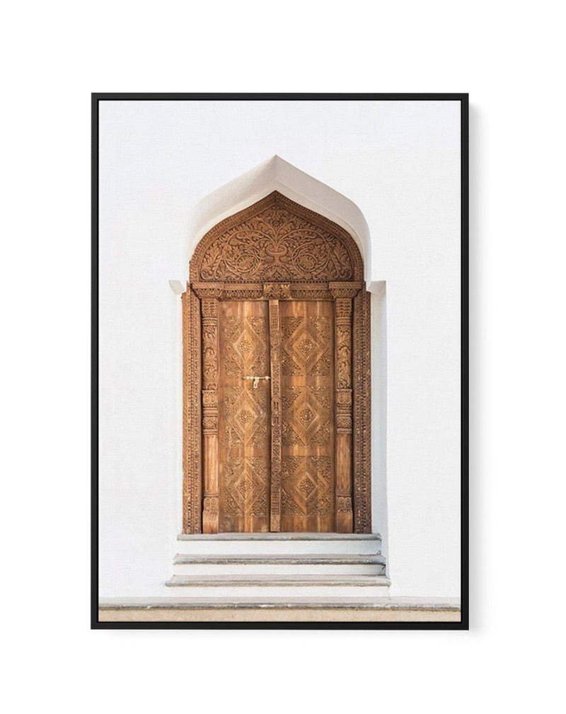 Carved Door | Framed Canvas-Shop Australian Art Prints Online with Olive et Oriel - Our collection of Moroccan art prints offer unique wall art including moroccan arches and pink morocco doors of marrakech - this collection will add soft feminine colour to your walls and some may say bohemian style. These traditional morocco landscape photography includes desert scenes of palm trees and camel art prints - there is art on canvas and extra large wall art with fast, free shipping across Australia. 