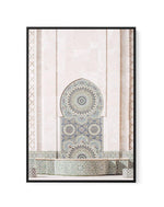 Casablanca Fountain | Framed Canvas-Shop Australian Art Prints Online with Olive et Oriel - Our collection of Moroccan art prints offer unique wall art including moroccan arches and pink morocco doors of marrakech - this collection will add soft feminine colour to your walls and some may say bohemian style. These traditional morocco landscape photography includes desert scenes of palm trees and camel art prints - there is art on canvas and extra large wall art with fast, free shipping across Aus