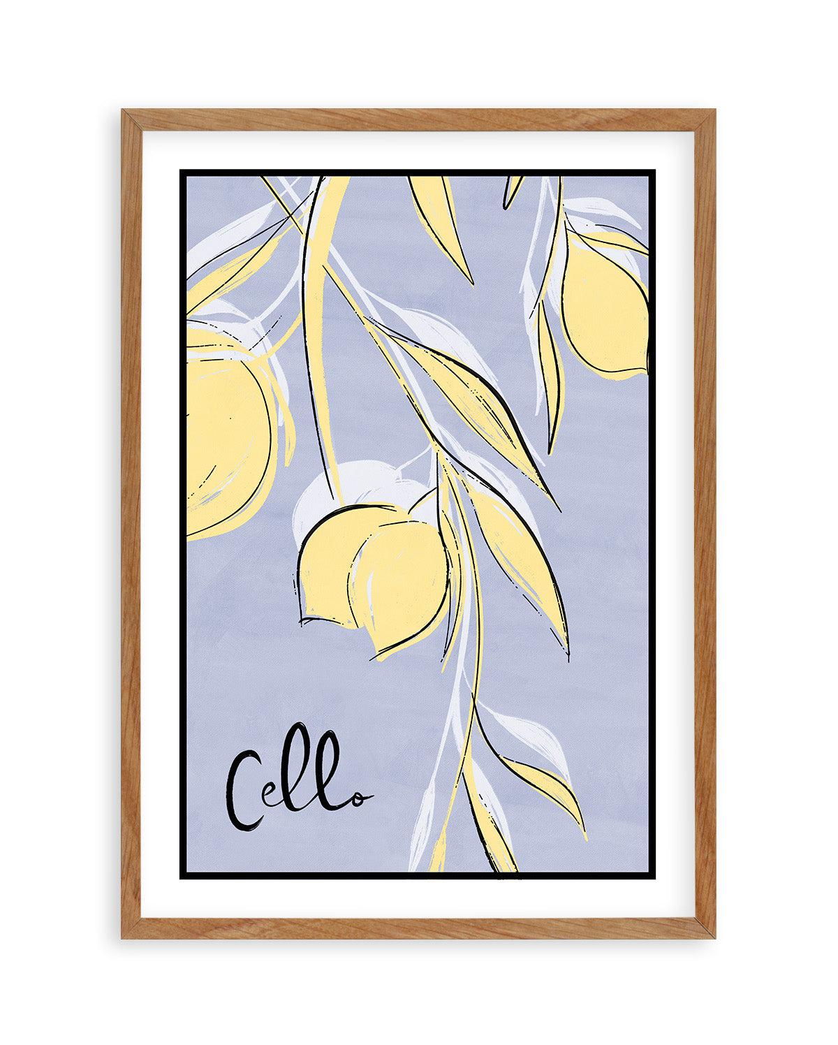 Cello Art Print-PRINT-Olive et Oriel-Olive et Oriel-50x70 cm | 19.6" x 27.5"-Walnut-With White Border-Buy-Australian-Art-Prints-Online-with-Olive-et-Oriel-Your-Artwork-Specialists-Austrailia-Decorate-With-Coastal-Photo-Wall-Art-Prints-From-Our-Beach-House-Artwork-Collection-Fine-Poster-and-Framed-Artwork