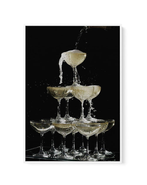 Champagne Fountain | Framed Canvas-CANVAS-You can shop wall art online with Olive et Oriel for everything from abstract art to fun kids wall art. Our beautiful modern art prints and canvas art are available from large canvas prints to wall art paintings and our proudly Australian artwork collection offers only the highest quality framed large wall art and canvas art Australia - You can buy fashion photography prints or Hampton print posters and paintings on canvas from Olive et Oriel and have th