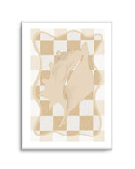 Checked Shell In Soft Beige II Art Print-Buy-Bohemian-Wall-Art-Print-And-Boho-Pictures-from-Olive-et-Oriel-Bohemian-Wall-Art-Print-And-Boho-Pictures-And-Also-Boho-Abstract-Art-Paintings-On-Canvas-For-A-Girls-Bedroom-Wall-Decor-Collection-of-Boho-Style-Feminine-Art-Poster-and-Framed-Artwork-Update-Your-Home-Decorating-Style-With-These-Beautiful-Wall-Art-Prints-Australia