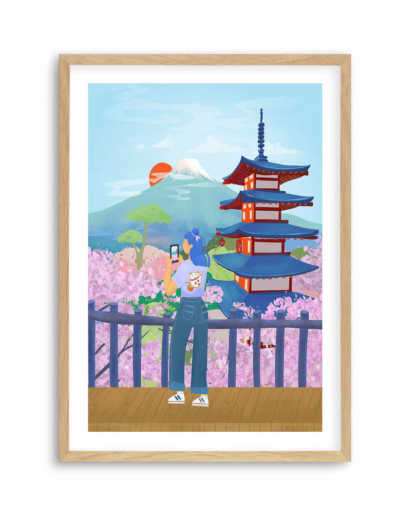 Cherry Blossoms, Japan by Petra Lizde Art Print