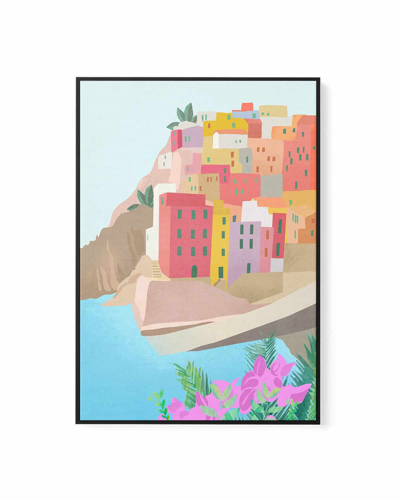 Cinque Terre, Italy I by Petra Lizde | Framed Canvas Art Print