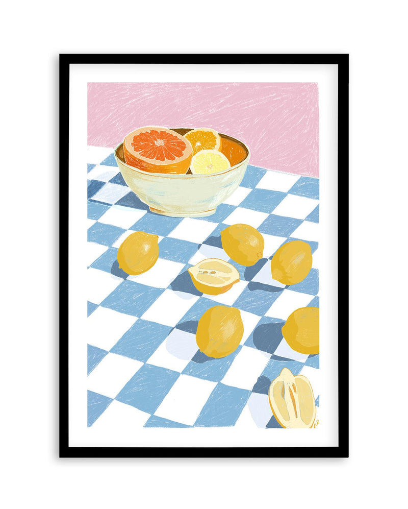 Ciotola Di Limone by Jenny Liz Rome Art Print-PRINT-Olive et Oriel-Jenny Liz Rome-A5 | 5.8" x 8.3" | 14.8 x 21cm-Black-With White Border-Buy-Australian-Art-Prints-Online-with-Olive-et-Oriel-Your-Artwork-Specialists-Austrailia-Decorate-With-Coastal-Photo-Wall-Art-Prints-From-Our-Beach-House-Artwork-Collection-Fine-Poster-and-Framed-Artwork