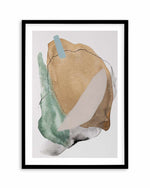 City Beach by Katharina Daneke Art Print-PRINT-Order sage mint green framed abstract painting wall art prints online with Olive et Oriel Australia