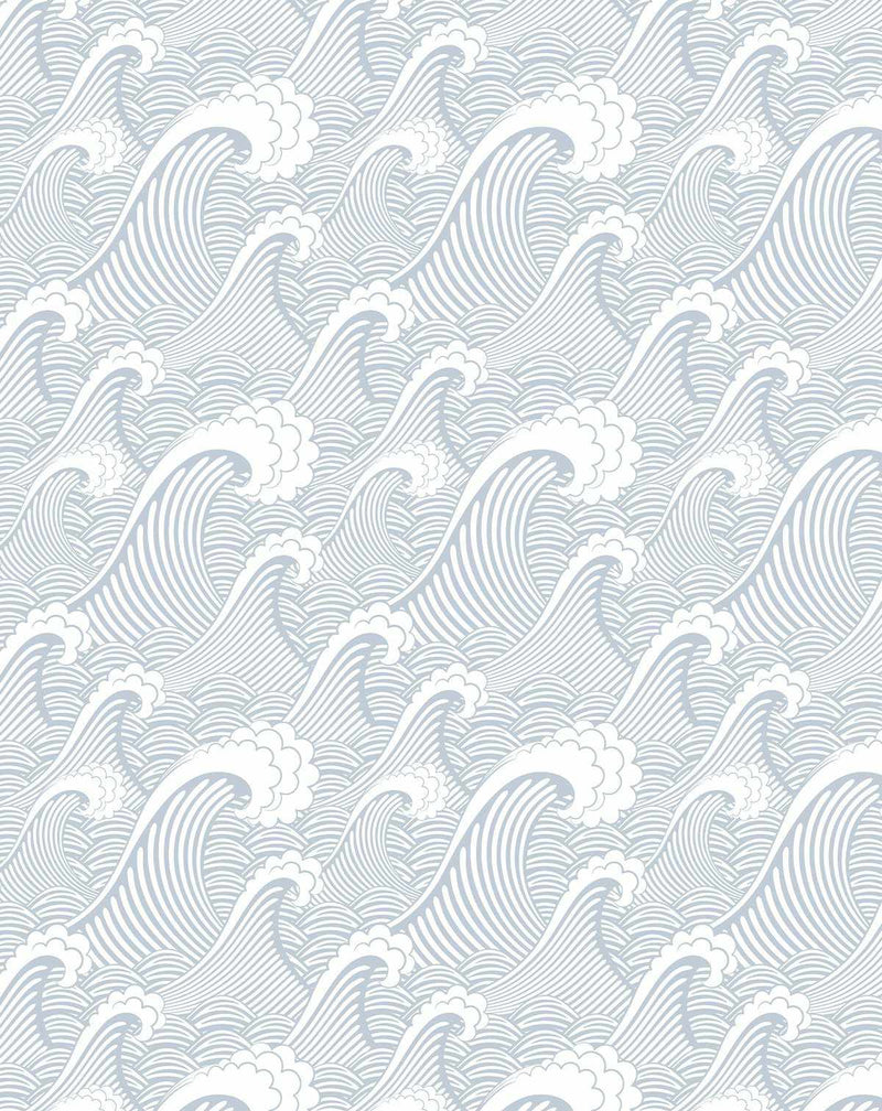 Traditional japanese wave pattern background vector. luxury wall mural •  murals water, ocean, wrapper | myloview.com
