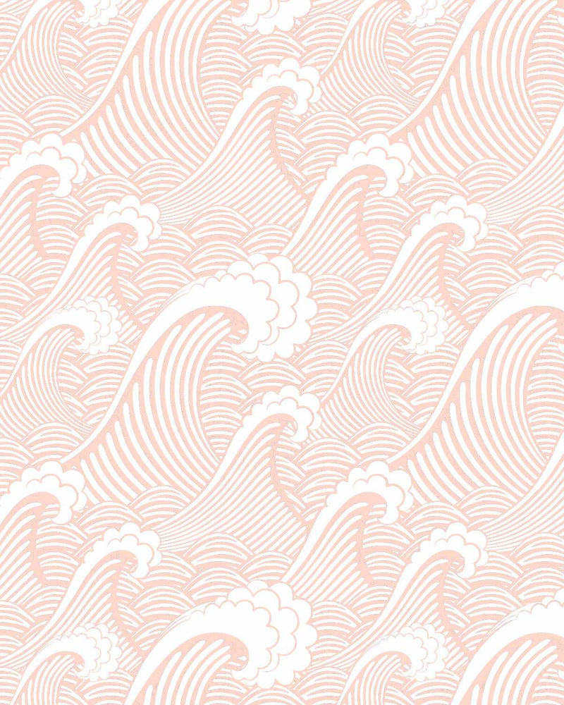 Classic Waves in Coral Reef Wallpaper-Wallpaper-Buy Kids Removable Wallpaper Online Our Custom Made Children√¢‚Ç¨‚Ñ¢s Wallpapers Are A Fun Way To Decorate And Enhance Boys Bedroom Decor And Girls Bedrooms They Are An Amazing Addition To Your Kids Bedroom Walls Our Collection of Kids Wallpaper Is Sure To Transform Your Kids Rooms Interior Style From Pink Wallpaper To Dinosaur Wallpaper Even Marble Wallpapers For Teen Boys Shop Peel And Stick Wallpaper Online Today With Olive et Oriel