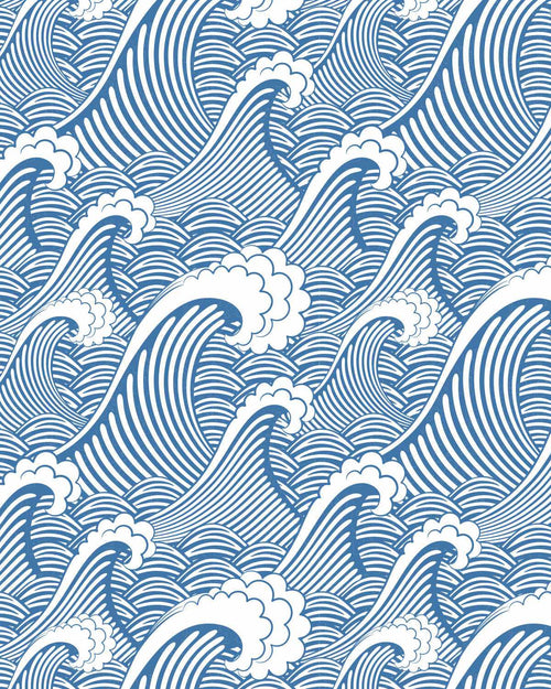 Classic Waves in Deep Sea Wallpaper-Wallpaper-Buy Kids Removable Wallpaper Online Our Custom Made Children√¢‚Ç¨‚Ñ¢s Wallpapers Are A Fun Way To Decorate And Enhance Boys Bedroom Decor And Girls Bedrooms They Are An Amazing Addition To Your Kids Bedroom Walls Our Collection of Kids Wallpaper Is Sure To Transform Your Kids Rooms Interior Style From Pink Wallpaper To Dinosaur Wallpaper Even Marble Wallpapers For Teen Boys Shop Peel And Stick Wallpaper Online Today With Olive et Oriel