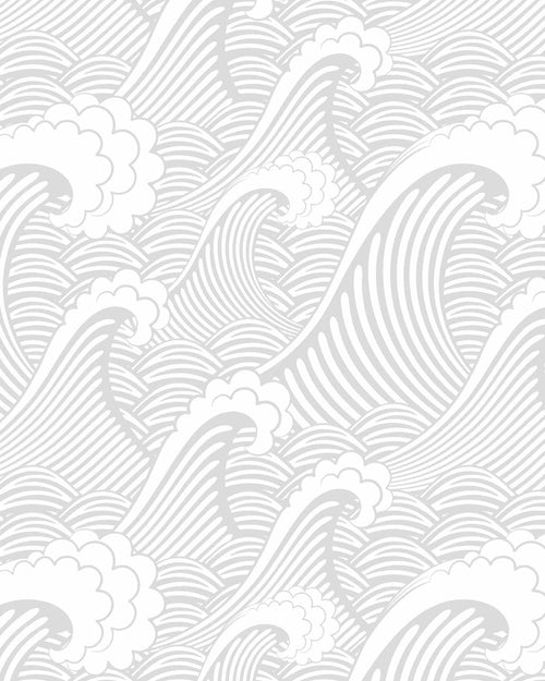 Classic Waves in Mist Wallpaper-Wallpaper-Buy Kids Removable Wallpaper Online Our Custom Made Children√¢‚Ç¨‚Ñ¢s Wallpapers Are A Fun Way To Decorate And Enhance Boys Bedroom Decor And Girls Bedrooms They Are An Amazing Addition To Your Kids Bedroom Walls Our Collection of Kids Wallpaper Is Sure To Transform Your Kids Rooms Interior Style From Pink Wallpaper To Dinosaur Wallpaper Even Marble Wallpapers For Teen Boys Shop Peel And Stick Wallpaper Online Today With Olive et Oriel