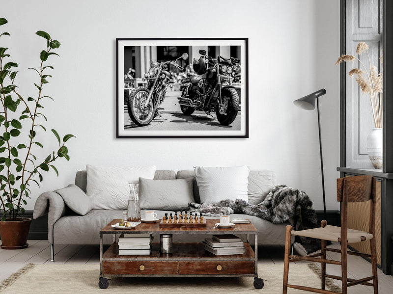 Classic Motorcycle II Art Print-PRINT-Olive et Oriel-Olive et Oriel-Buy-Australian-Art-Prints-Online-with-Olive-et-Oriel-Your-Artwork-Specialists-Austrailia-Decorate-With-Coastal-Photo-Wall-Art-Prints-From-Our-Beach-House-Artwork-Collection-Fine-Poster-and-Framed-Artwork