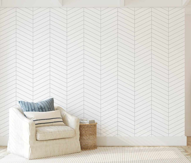 Classics: Simple Chevron Wallpaper-Wallpaper-Buy Kids Removable Wallpaper Online Our Custom Made Children√¢‚Ç¨‚Ñ¢s Wallpapers Are A Fun Way To Decorate And Enhance Boys Bedroom Decor And Girls Bedrooms They Are An Amazing Addition To Your Kids Bedroom Walls Our Collection of Kids Wallpaper Is Sure To Transform Your Kids Rooms Interior Style From Pink Wallpaper To Dinosaur Wallpaper Even Marble Wallpapers For Teen Boys Shop Peel And Stick Wallpaper Online Today With Olive et Oriel