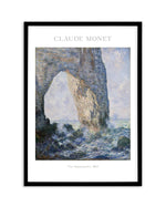 The Manneport 1883 by Claude Monet Art Print-PRINT-Olive et Oriel-Olive et Oriel-A5 | 5.8" x 8.3" | 14.8 x 21cm-Black-With White Border-Buy-Australian-Art-Prints-Online-with-Olive-et-Oriel-Your-Artwork-Specialists-Austrailia-Decorate-With-Coastal-Photo-Wall-Art-Prints-From-Our-Beach-House-Artwork-Collection-Fine-Poster-and-Framed-Artwork