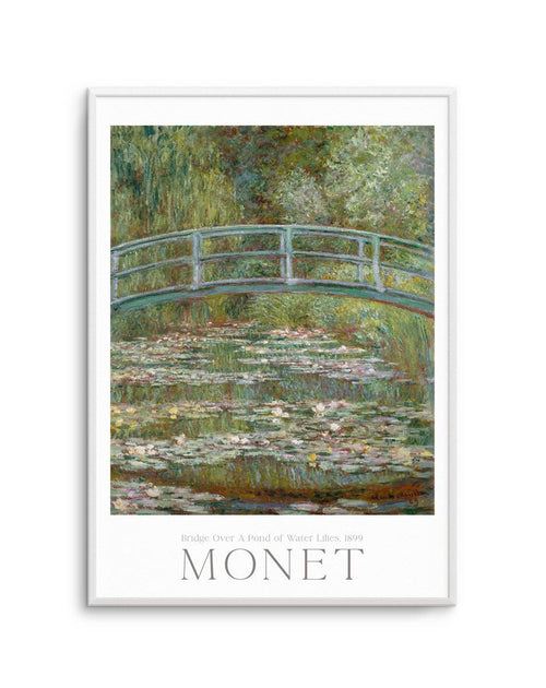 Bridge Over a Pond of Water Lilies 1899 by Claude Monet Art Print-PRINT-Olive et Oriel-Olive et Oriel-A5 | 5.8" x 8.3" | 14.8 x 21cm-Unframed Art Print-With White Border-Buy-Australian-Art-Prints-Online-with-Olive-et-Oriel-Your-Artwork-Specialists-Austrailia-Decorate-With-Coastal-Photo-Wall-Art-Prints-From-Our-Beach-House-Artwork-Collection-Fine-Poster-and-Framed-Artwork