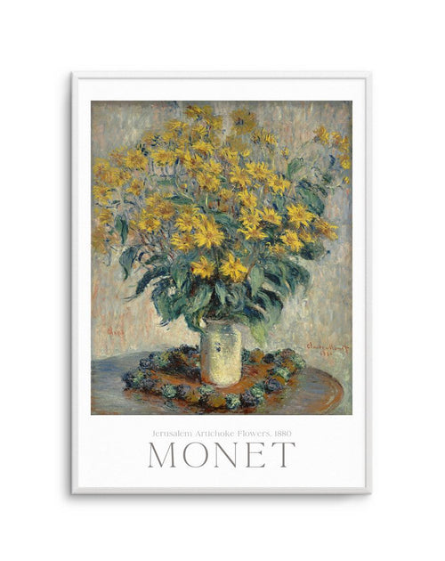 Jerusalem Artichoke Flowers 1880 by Claude Monet Art Print-PRINT-Olive et Oriel-Olive et Oriel-A5 | 5.8" x 8.3" | 14.8 x 21cm-Unframed Art Print-With White Border-Buy-Australian-Art-Prints-Online-with-Olive-et-Oriel-Your-Artwork-Specialists-Austrailia-Decorate-With-Coastal-Photo-Wall-Art-Prints-From-Our-Beach-House-Artwork-Collection-Fine-Poster-and-Framed-Artwork