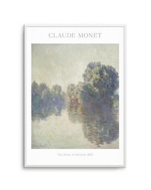 The Seine at Giverny 1897 by Claude Monet Art Print-PRINT-Olive et Oriel-Olive et Oriel-A5 | 5.8" x 8.3" | 14.8 x 21cm-Unframed Art Print-With White Border-Buy-Australian-Art-Prints-Online-with-Olive-et-Oriel-Your-Artwork-Specialists-Austrailia-Decorate-With-Coastal-Photo-Wall-Art-Prints-From-Our-Beach-House-Artwork-Collection-Fine-Poster-and-Framed-Artwork