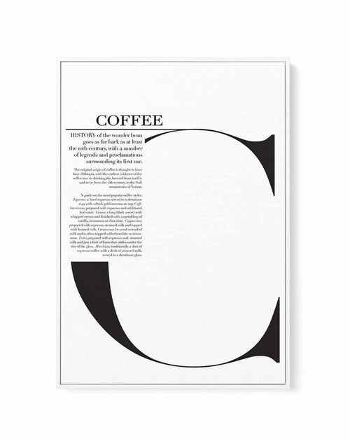 Coffee | Framed Canvas-CANVAS-You can shop wall art online with Olive et Oriel for everything from abstract art to fun kids wall art. Our beautiful modern art prints and canvas art are available from large canvas prints to wall art paintings and our proudly Australian artwork collection offers only the highest quality framed large wall art and canvas art Australia - You can buy fashion photography prints or Hampton print posters and paintings on canvas from Olive et Oriel and have them delivered
