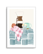 Coffee Hour by Jenny Liz Rome Art Print-PRINT-Olive et Oriel-Jenny Liz Rome-A5 | 5.8" x 8.3" | 14.8 x 21cm-Unframed Art Print-With White Border-Buy-Australian-Art-Prints-Online-with-Olive-et-Oriel-Your-Artwork-Specialists-Austrailia-Decorate-With-Coastal-Photo-Wall-Art-Prints-From-Our-Beach-House-Artwork-Collection-Fine-Poster-and-Framed-Artwork