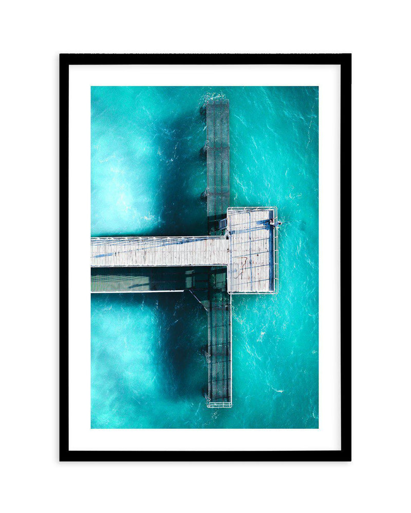 Coogee Jetty | WA Art Print-PRINT-Olive et Oriel-Olive et Oriel-A5 | 5.8" x 8.3" | 14.8 x 21cm-Black-With White Border-Buy-Australian-Art-Prints-Online-with-Olive-et-Oriel-Your-Artwork-Specialists-Austrailia-Decorate-With-Coastal-Photo-Wall-Art-Prints-From-Our-Beach-House-Artwork-Collection-Fine-Poster-and-Framed-Artwork