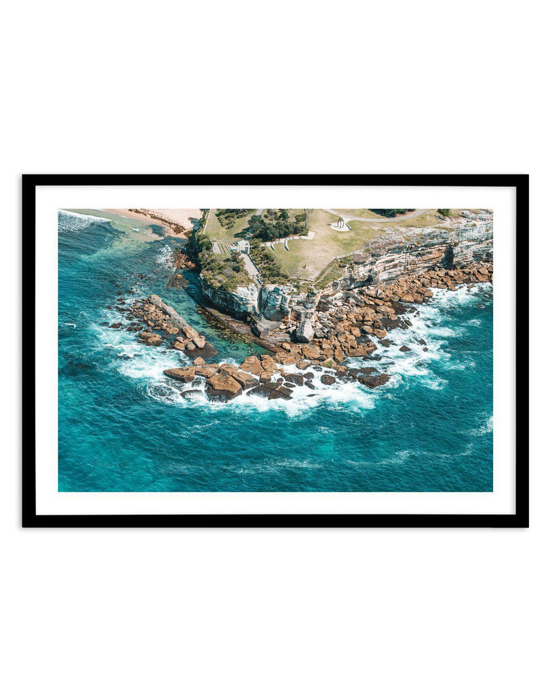 Coogee Ocean Pool | Giles Baths Art Print-PRINT-Olive et Oriel-Olive et Oriel-A5 | 5.8" x 8.3" | 14.8 x 21cm-Black-With White Border-Buy-Australian-Art-Prints-Online-with-Olive-et-Oriel-Your-Artwork-Specialists-Austrailia-Decorate-With-Coastal-Photo-Wall-Art-Prints-From-Our-Beach-House-Artwork-Collection-Fine-Poster-and-Framed-Artwork