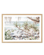 Coolangatta Coast View II, QLD Art Print-PRINT-Olive et Oriel-Olive et Oriel-A5 | 5.8" x 8.3" | 14.8 x 21cm-Oak-With White Border-Buy-Australian-Art-Prints-Online-with-Olive-et-Oriel-Your-Artwork-Specialists-Austrailia-Decorate-With-Coastal-Photo-Wall-Art-Prints-From-Our-Beach-House-Artwork-Collection-Fine-Poster-and-Framed-Artwork