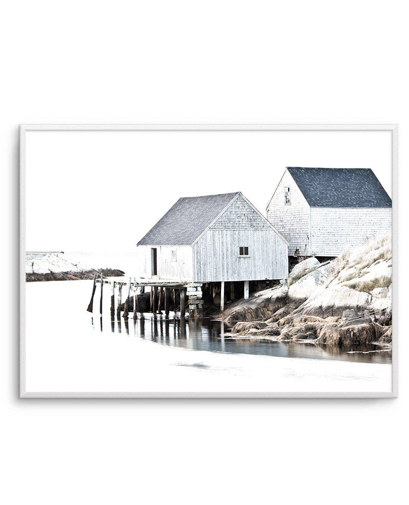 Cottages By The Sea Art Print-PRINT-Olive et Oriel-Olive et Oriel-A5 | 5.8" x 8.3" | 14.8 x 21cm-Unframed Art Print-With White Border-Buy-Australian-Art-Prints-Online-with-Olive-et-Oriel-Your-Artwork-Specialists-Austrailia-Decorate-With-Coastal-Photo-Wall-Art-Prints-From-Our-Beach-House-Artwork-Collection-Fine-Poster-and-Framed-Artwork