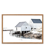 Cottages By The Sea Art Print-PRINT-Olive et Oriel-Olive et Oriel-50x70 cm | 19.6" x 27.5"-Walnut-With White Border-Buy-Australian-Art-Prints-Online-with-Olive-et-Oriel-Your-Artwork-Specialists-Austrailia-Decorate-With-Coastal-Photo-Wall-Art-Prints-From-Our-Beach-House-Artwork-Collection-Fine-Poster-and-Framed-Artwork