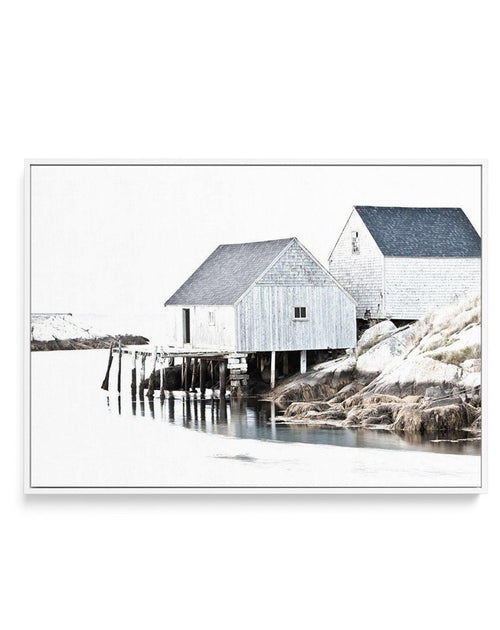 Cottages By The Sea | Framed Canvas-CANVAS-You can shop wall art online with Olive et Oriel for everything from abstract art to fun kids wall art. Our beautiful modern art prints and canvas art are available from large canvas prints to wall art paintings and our proudly Australian artwork collection offers only the highest quality framed large wall art and canvas art Australia - You can buy fashion photography prints or Hampton print posters and paintings on canvas from Olive et Oriel and have t