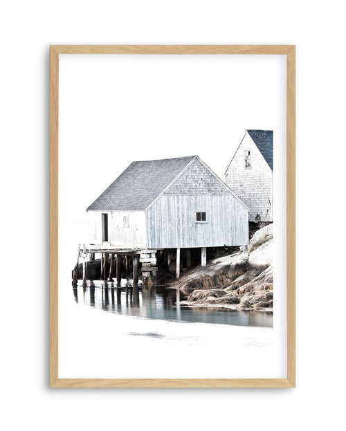 Cottages by the Sea Art Print | PT-PRINT-Olive et Oriel-Olive et Oriel-A5 | 5.8" x 8.3" | 14.8 x 21cm-Oak-With White Border-Buy-Australian-Art-Prints-Online-with-Olive-et-Oriel-Your-Artwork-Specialists-Austrailia-Decorate-With-Coastal-Photo-Wall-Art-Prints-From-Our-Beach-House-Artwork-Collection-Fine-Poster-and-Framed-Artwork