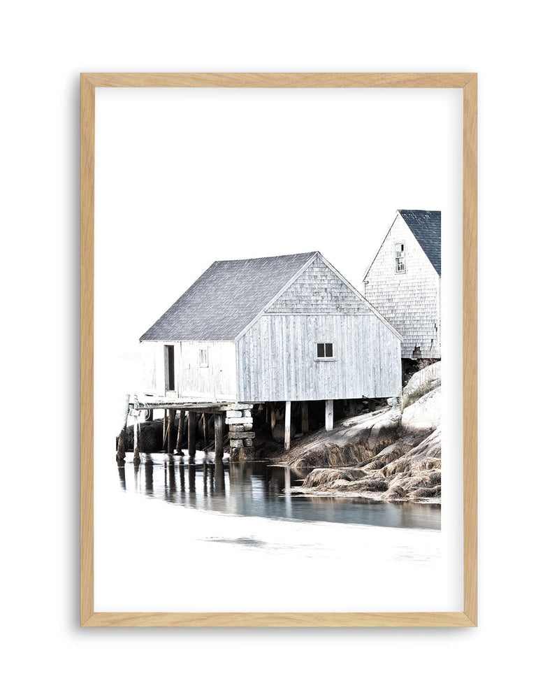 Cottages by the Sea Art Print | PT-PRINT-Olive et Oriel-Olive et Oriel-A5 | 5.8" x 8.3" | 14.8 x 21cm-Oak-With White Border-Buy-Australian-Art-Prints-Online-with-Olive-et-Oriel-Your-Artwork-Specialists-Austrailia-Decorate-With-Coastal-Photo-Wall-Art-Prints-From-Our-Beach-House-Artwork-Collection-Fine-Poster-and-Framed-Artwork