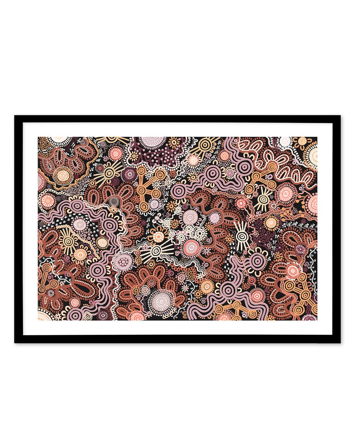 Country in Colour | Brown by Leah Cummins Art Print