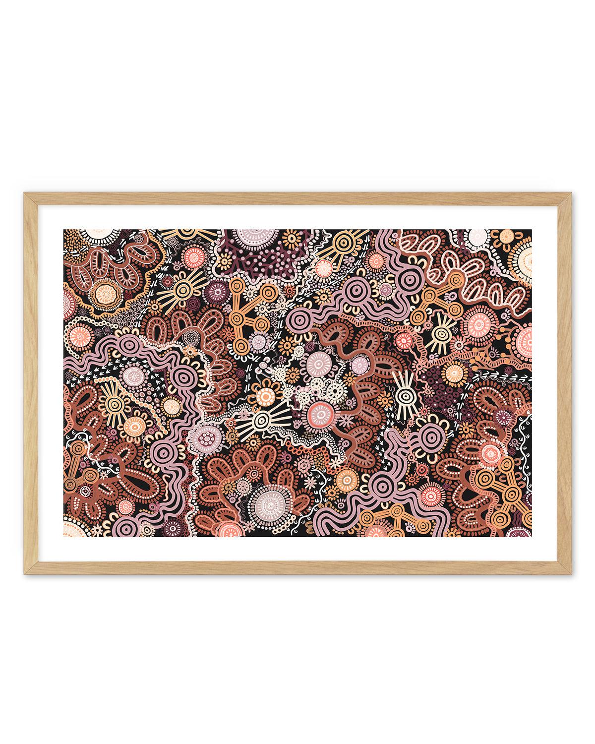 Country in Colour | Brown by Leah Cummins Art Print