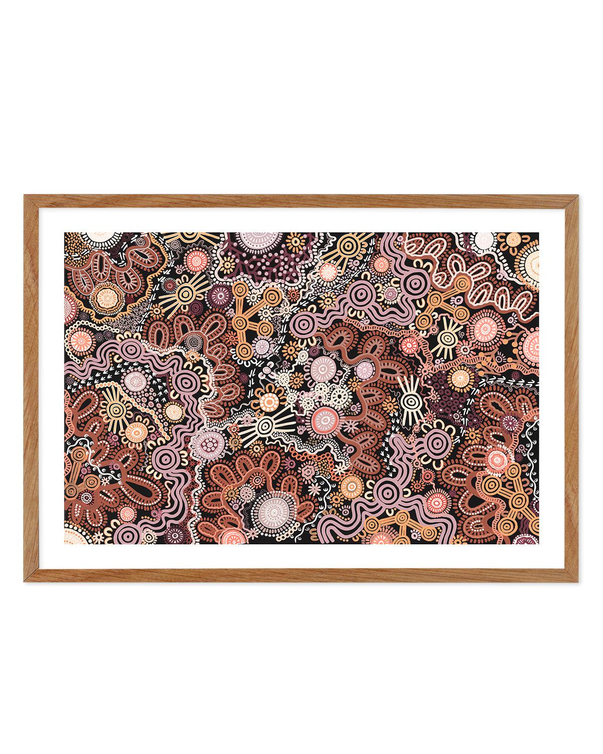 Country in Colour | Brown by Leah Cummins Art Print