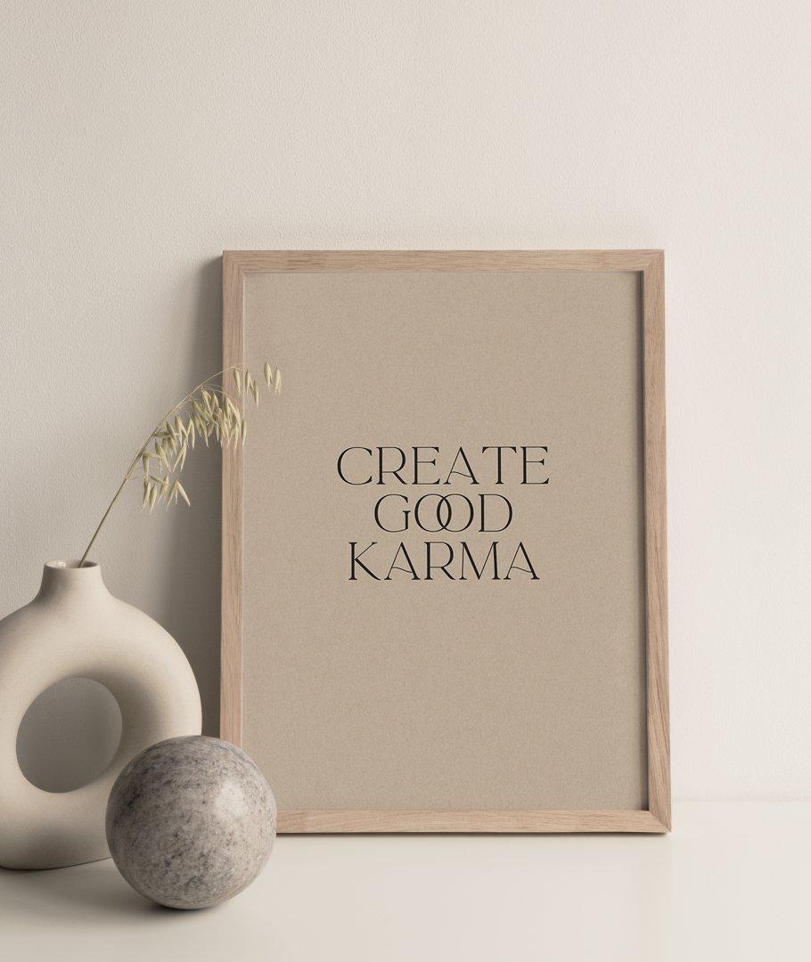 Create Good Karma Art Print-Buy-Bohemian-Wall-Art-Print-And-Boho-Pictures-from-Olive-et-Oriel-Bohemian-Wall-Art-Print-And-Boho-Pictures-And-Also-Boho-Abstract-Art-Paintings-On-Canvas-For-A-Girls-Bedroom-Wall-Decor-Collection-of-Boho-Style-Feminine-Art-Poster-and-Framed-Artwork-Update-Your-Home-Decorating-Style-With-These-Beautiful-Wall-Art-Prints-Australia