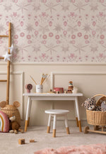 Daisy in Soft Pink by William Morris Wallpaper