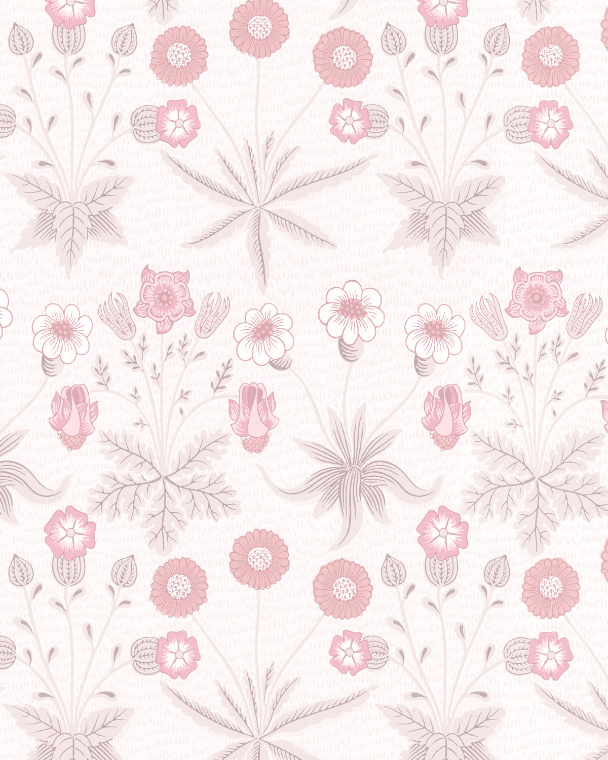 Daisy in Soft Pink by William Morris Wallpaper