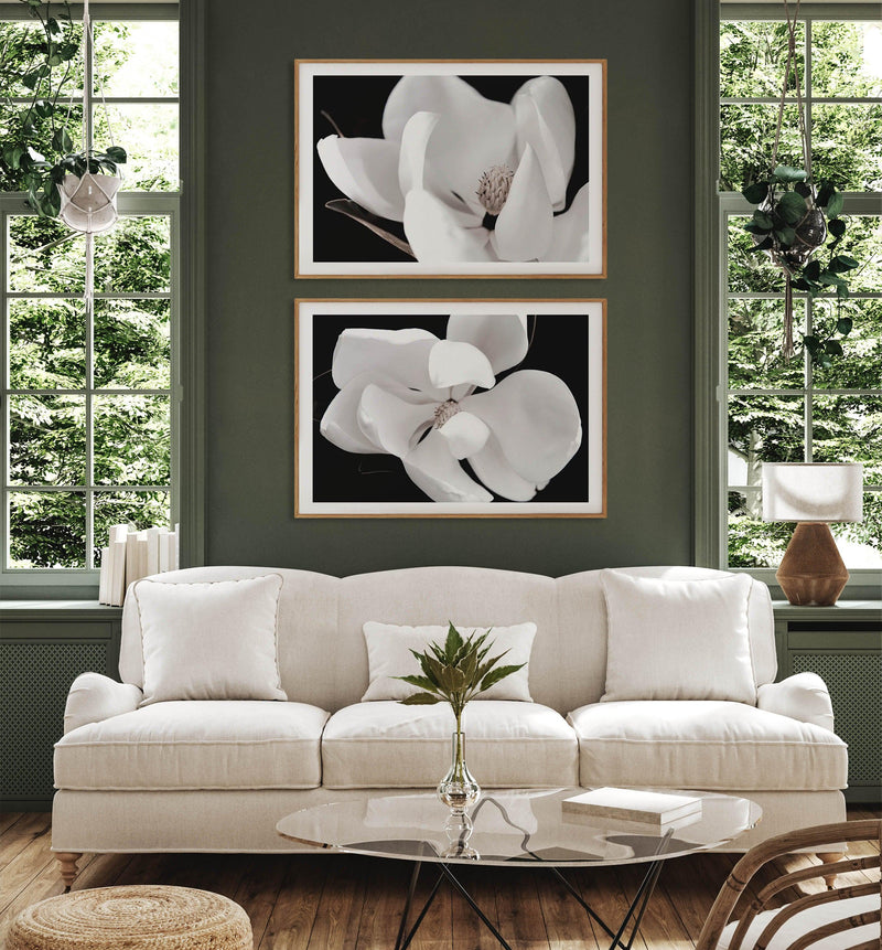 Dark Magnolia I | LS Art Print-PRINT-Olive et Oriel-Olive et Oriel-Buy-Australian-Art-Prints-Online-with-Olive-et-Oriel-Your-Artwork-Specialists-Austrailia-Decorate-With-Coastal-Photo-Wall-Art-Prints-From-Our-Beach-House-Artwork-Collection-Fine-Poster-and-Framed-Artwork