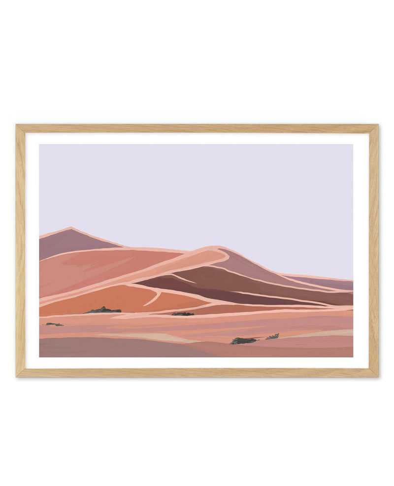 Desert Dunes I Art Print-PRINT-Olive et Oriel-Olive et Oriel-A5 | 5.8" x 8.3" | 14.8 x 21cm-Oak-With White Border-Buy-Australian-Art-Prints-Online-with-Olive-et-Oriel-Your-Artwork-Specialists-Austrailia-Decorate-With-Coastal-Photo-Wall-Art-Prints-From-Our-Beach-House-Artwork-Collection-Fine-Poster-and-Framed-Artwork