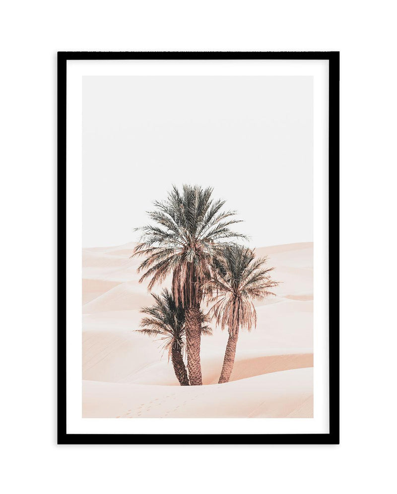 Desert Mirage I | PT Art Print-Shop Australian Art Prints Online with Olive et Oriel - Our collection of Moroccan art prints offer unique wall art including moroccan arches and pink morocco doors of marrakech - this collection will add soft feminine colour to your walls and some may say bohemian style. These traditional morocco landscape photography includes desert scenes of palm trees and camel art prints - there is art on canvas and extra large wall art with fast, free shipping across Australi