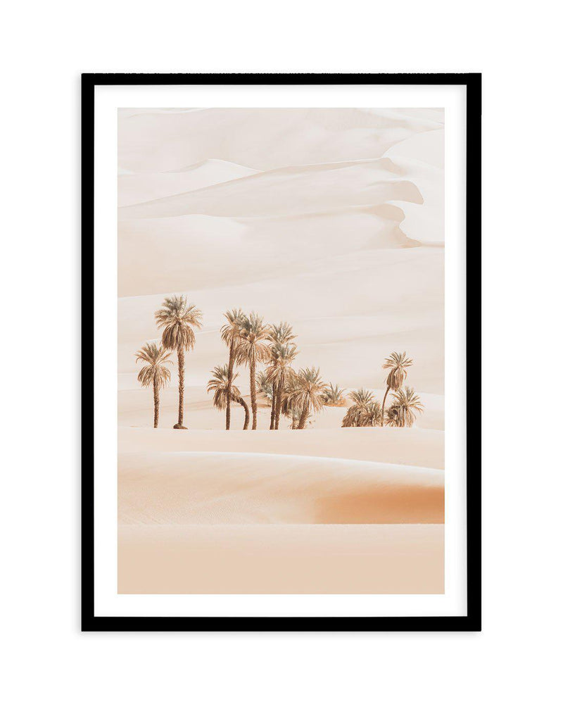 Desert Mirage II | PT Art Print-Shop Australian Art Prints Online with Olive et Oriel - Our collection of Moroccan art prints offer unique wall art including moroccan arches and pink morocco doors of marrakech - this collection will add soft feminine colour to your walls and some may say bohemian style. These traditional morocco landscape photography includes desert scenes of palm trees and camel art prints - there is art on canvas and extra large wall art with fast, free shipping across Austral