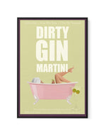 Dirty Gin Martini By Jenny Liz Rome | Framed Canvas-CANVAS-You can shop wall art online with Olive et Oriel for everything from abstract art to fun kids wall art. Our beautiful modern art prints and canvas art are available from large canvas prints to wall art paintings and our proudly Australian artwork collection offers only the highest quality framed large wall art and canvas art Australia - You can buy fashion photography prints or Hampton print posters and paintings on canvas from Olive et 