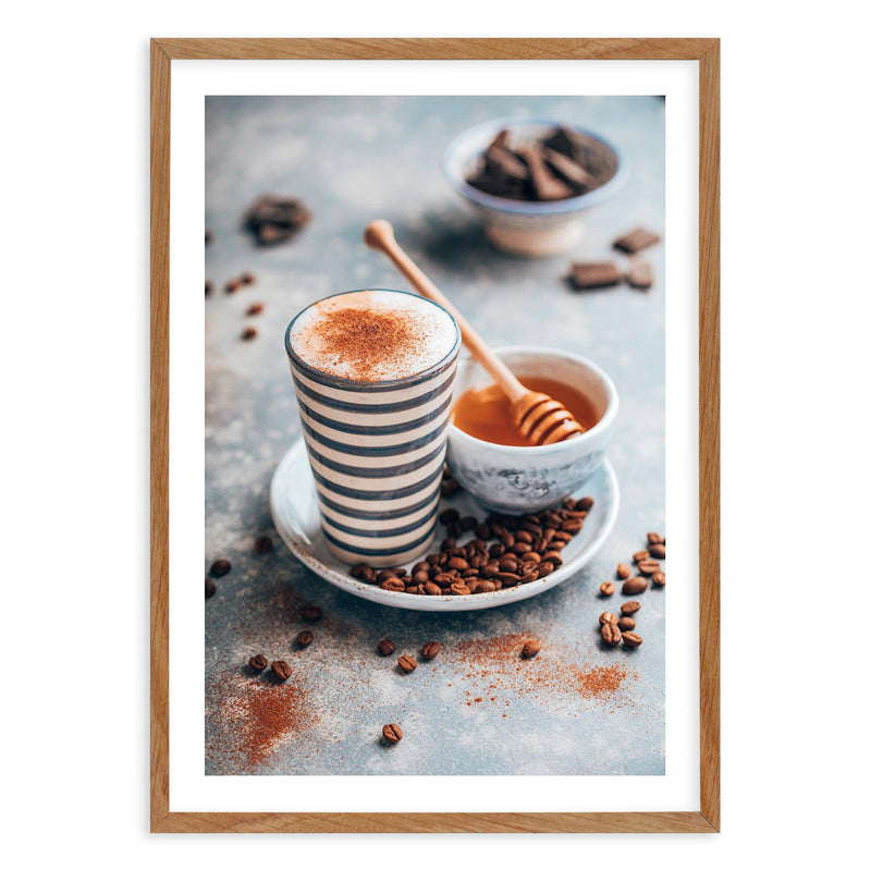 Dirty Chai Art Print-PRINT-Olive et Oriel-Olive et Oriel-50x70 cm | 19.6" x 27.5"-Walnut-With White Border-Buy-Australian-Art-Prints-Online-with-Olive-et-Oriel-Your-Artwork-Specialists-Austrailia-Decorate-With-Coastal-Photo-Wall-Art-Prints-From-Our-Beach-House-Artwork-Collection-Fine-Poster-and-Framed-Artwork