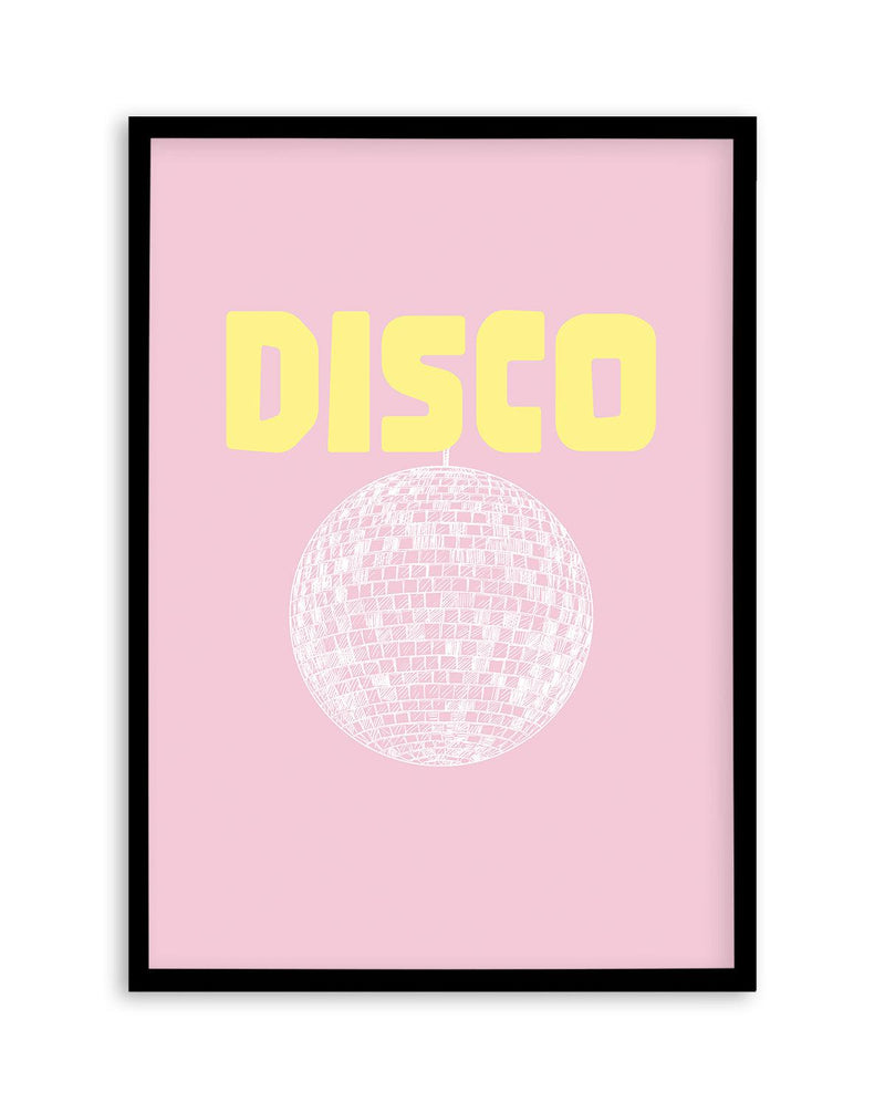 Disco Art Print-PRINT-Olive et Oriel-Olive et Oriel-A5 | 5.8" x 8.3" | 14.8 x 21cm-Black-With White Border-Buy-Australian-Art-Prints-Online-with-Olive-et-Oriel-Your-Artwork-Specialists-Austrailia-Decorate-With-Coastal-Photo-Wall-Art-Prints-From-Our-Beach-House-Artwork-Collection-Fine-Poster-and-Framed-Artwork