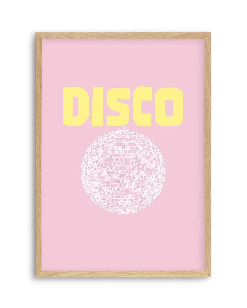 Disco Art Print-PRINT-Olive et Oriel-Olive et Oriel-A5 | 5.8" x 8.3" | 14.8 x 21cm-Oak-With White Border-Buy-Australian-Art-Prints-Online-with-Olive-et-Oriel-Your-Artwork-Specialists-Austrailia-Decorate-With-Coastal-Photo-Wall-Art-Prints-From-Our-Beach-House-Artwork-Collection-Fine-Poster-and-Framed-Artwork