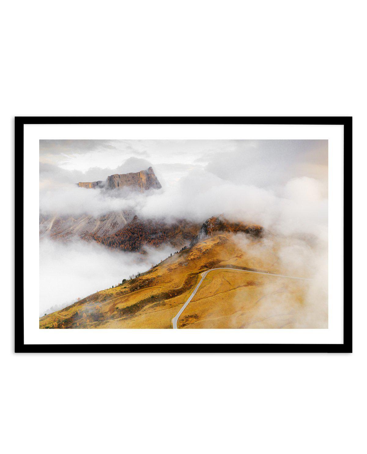 Dolomites Mountains, Italy Art Print-PRINT-Olive et Oriel-Olive et Oriel-A5 | 5.8" x 8.3" | 14.8 x 21cm-Black-With White Border-Buy-Australian-Art-Prints-Online-with-Olive-et-Oriel-Your-Artwork-Specialists-Austrailia-Decorate-With-Coastal-Photo-Wall-Art-Prints-From-Our-Beach-House-Artwork-Collection-Fine-Poster-and-Framed-Artwork