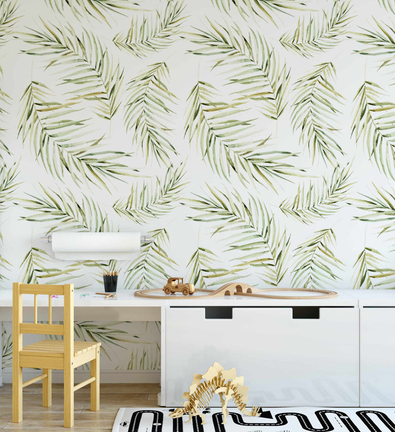Thibaut  Palm Frond Wallpaper