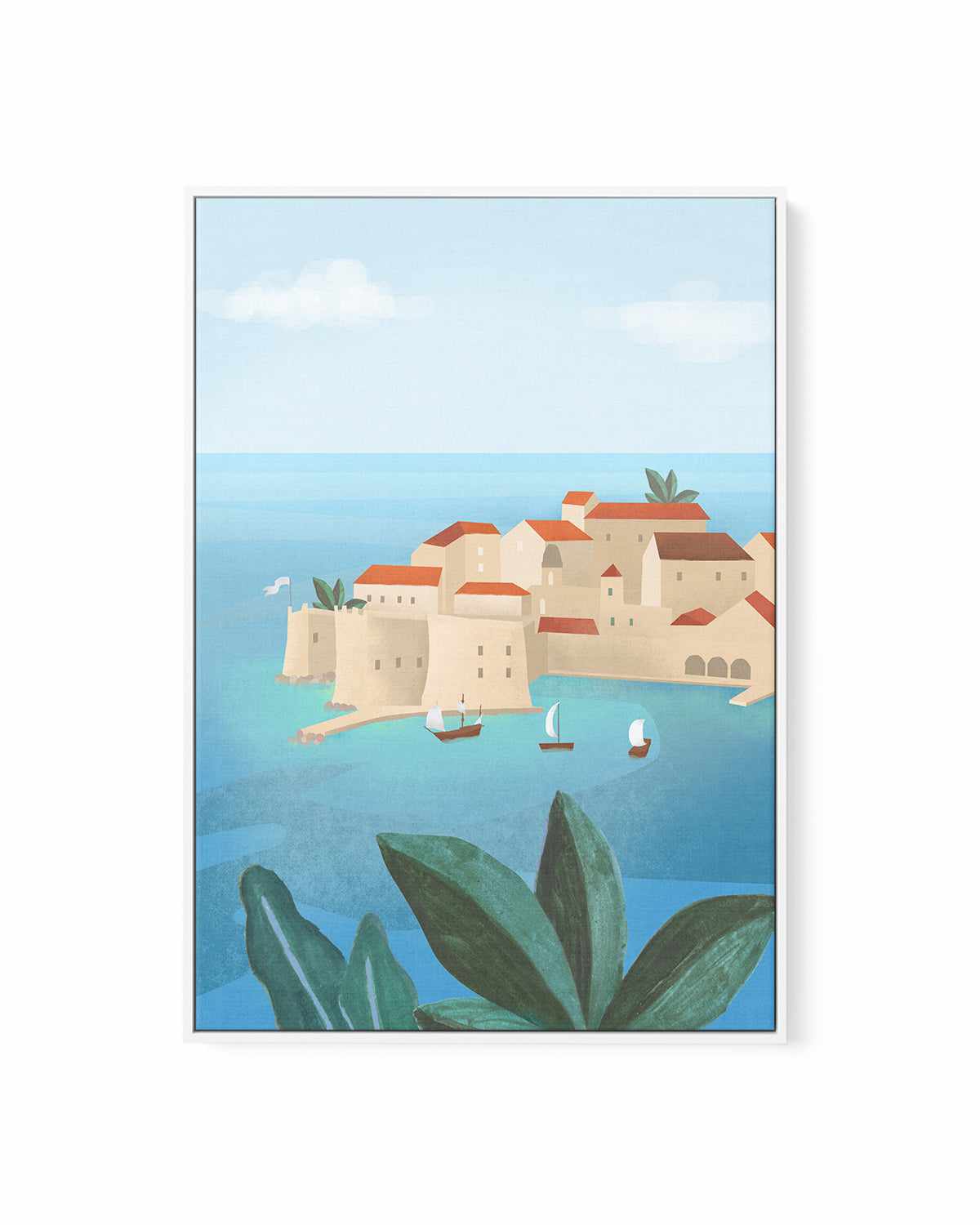 Dubrovnik City by Petra Lizde | Framed Canvas Art Print