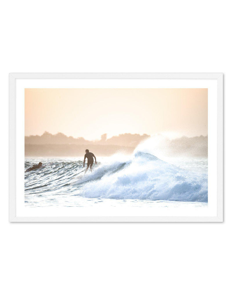 Dusk Waves, The Pass Art Print-PRINT-Olive et Oriel-Olive et Oriel-A5 | 5.8" x 8.3" | 14.8 x 21cm-White-With White Border-Buy-Australian-Art-Prints-Online-with-Olive-et-Oriel-Your-Artwork-Specialists-Austrailia-Decorate-With-Coastal-Photo-Wall-Art-Prints-From-Our-Beach-House-Artwork-Collection-Fine-Poster-and-Framed-Artwork