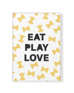 Eat Play Love | Framed Canvas-CANVAS-You can shop wall art online with Olive et Oriel for everything from abstract art to fun kids wall art. Our beautiful modern art prints and canvas art are available from large canvas prints to wall art paintings and our proudly Australian artwork collection offers only the highest quality framed large wall art and canvas art Australia - You can buy fashion photography prints or Hampton print posters and paintings on canvas from Olive et Oriel and have them de
